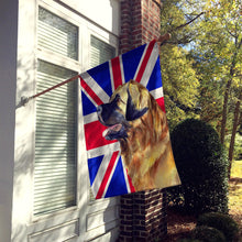 Load image into Gallery viewer, Leonberger with English Union Jack British Flag Flag Canvas House Size LH9500CHF