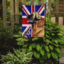 Load image into Gallery viewer, Leonberger with English Union Jack British Flag Garden Flag - Outdoor Decorative Yard Flag