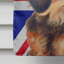 Load image into Gallery viewer, Dachshund with English Union Jack British Flag Flag Canvas House Size LH9502CHF