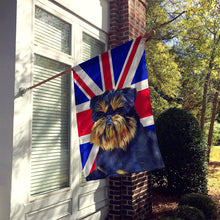 Load image into Gallery viewer, Brussels Griffon with English Union Jack British Flag Flag Canvas House Size LH9505CHF