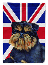 Load image into Gallery viewer, Brussels Griffon with English Union Jack British Flag Garden Flag - Outdoor Decorative Yard Flag
