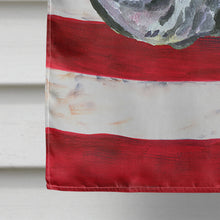 Load image into Gallery viewer, Black Great Dane USA Patriotic American Flag Flag Canvas House Size LH9543CHF