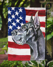 Load image into Gallery viewer, Black Great Dane USA Patriotic American Flag Garden Flag – Decorative Outdoor Yard Flag LH9543GF