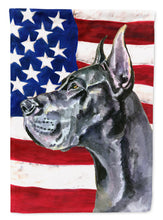Load image into Gallery viewer, Black Great Dane USA Patriotic American Flag Garden Flag – Decorative Outdoor Yard Flag LH9543GF