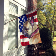 Load image into Gallery viewer, French Bulldog Frenchie USA Patriotic American Flag Flag Canvas House Size LH9545CHF