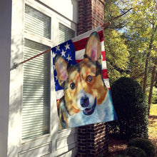 Load image into Gallery viewer, Corgi USA Patriotic American Flag Flag Canvas House Size LH9546CHF