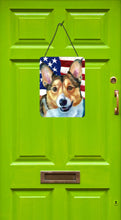 Load image into Gallery viewer, Corgi USA Patriotic American Flag Wall or Door Hanging Prints LH9546DS1216