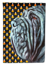 Load image into Gallery viewer, Neapolitan Mastiff Candy Corn Halloween Flag Canvas House Size LH9547CHF