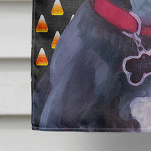 Load image into Gallery viewer, Black Great Dane Puppy Candy Corn Halloween Flag Canvas House Size LH9551CHF