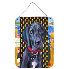 Load image into Gallery viewer, Black Great Dane Puppy Candy Corn Halloween Wall or Door Hanging Prints LH9551DS1216