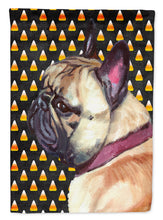 Load image into Gallery viewer, French Bulldog Frenchie Candy Corn Halloween Garden Flag – Decorative Outdoor Yard Flag LH9552GF