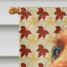 Load image into Gallery viewer, Irish Setter Fall Leaves Flag Canvas House Size LH9555CHF