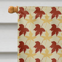 Load image into Gallery viewer, Black Great Dane Fall Leaves Flag Canvas House Size LH9557CHF