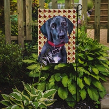 Load image into Gallery viewer, Black Great Dane Puppy Fall Leaves Garden Flag – Decorative Outdoor Yard Flag LH9558GF