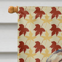 Load image into Gallery viewer, French Bulldog Frenchie Fall Leaves Flag Canvas House Size LH9559CHF