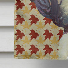 Load image into Gallery viewer, French Bulldog Frenchie Fall Leaves Flag Canvas House Size LH9559CHF
