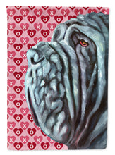 Load image into Gallery viewer, Neapolitan Mastiff Hearts Love and Valentine's Day Garden Flag - Outdoor Decorative Yard Flag