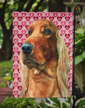 Load image into Gallery viewer, Irish Setter Hearts Love and Valentine's Day Garden Flag – Decorative Outdoor Yard Flag LH9562GF