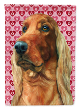 Load image into Gallery viewer, Irish Setter Hearts Love and Valentine's Day Garden Flag – Decorative Outdoor Yard Flag LH9562GF