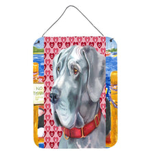 Load image into Gallery viewer, Great Dane Hearts Love and Valentine's Day Wall or Door Hanging Prints LH9563DS1216