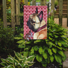 Load image into Gallery viewer, French Bulldog Frenchie Hearts Love and Valentine's Day Garden Flag - Outdoor Decorative Yard Flag LH9566GF
