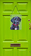 Load image into Gallery viewer, Black Great Dane Puppy St. Patrick's Day Shamrock Wall or Door Hanging Prints LH9572DS1216