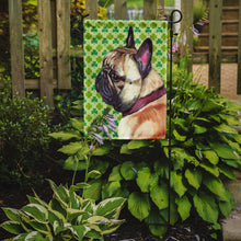 Load image into Gallery viewer, French Bulldog Frenchie St. Patrick's Day Shamrock Garden Flag - Outdoor Decorative Yard Flag LH9573GF