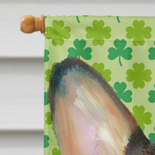 Load image into Gallery viewer, Corgi St. Patrick's Day Shamrock Flag Canvas House Size LH9574CHF