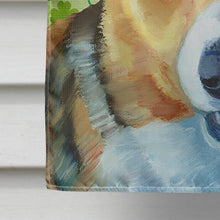 Load image into Gallery viewer, Corgi St. Patrick's Day Shamrock Flag Canvas House Size LH9574CHF