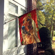 Load image into Gallery viewer, Irish Setter Red Snowflakes Holiday Christmas Flag Canvas House Size LH9576CHF