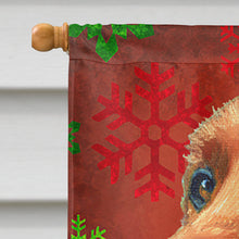 Load image into Gallery viewer, Irish Setter Red Snowflakes Holiday Christmas Flag Canvas House Size LH9576CHF