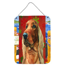 Load image into Gallery viewer, Irish Setter Red Snowflakes Holiday Christmas Wall or Door Hanging Prints LH9576DS1216