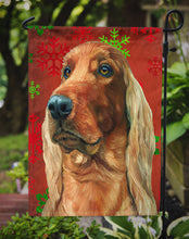 Load image into Gallery viewer, Irish Setter Red Snowflakes Holiday Christmas Garden Flag – Decorative Outdoor Yard Flag LH9576GF