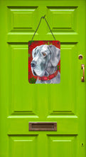 Load image into Gallery viewer, Great Dane Red Snowflakes Holiday Christmas Wall or Door Hanging Prints LH9577DS1216