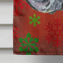 Load image into Gallery viewer, Black Great Dane Red Snowflakes Holiday Christmas Flag Canvas House Size LH9578CHF