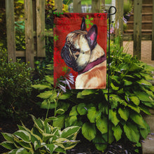 Load image into Gallery viewer, French Bulldog Frenchie Red Snowflakes Holiday Christmas Garden Flag – Decorative Outdoor Yard Flag LH9580GF