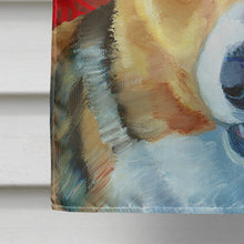 Load image into Gallery viewer, Corgi Red Snowflakes Holiday Christmas Flag Canvas House Size LH9581CHF