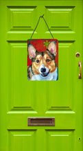 Load image into Gallery viewer, Corgi Red Snowflakes Holiday Christmas Wall or Door Hanging Prints LH9581DS1216