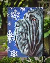 Load image into Gallery viewer, Neapolitan Mastiff Winter Snowflakes Holiday Garden Flag - Outdoor Decorative Yard Flag LH9582GF