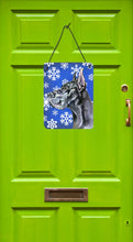 Load image into Gallery viewer, Black Great Dane Winter Snowflakes Holiday Wall or Door Hanging Prints LH9585DS1216