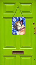 Load image into Gallery viewer, French Bulldog Frenchie Winter Snowflakes Holiday Wall or Door Hanging Prints LH9587DS1216
