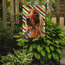 Load image into Gallery viewer, Irish Setter Candy Cane Holiday Christmas Garden Flag – Decorative Outdoor Yard Flag LH9590GF