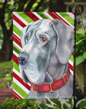 Load image into Gallery viewer, Great Dane Candy Cane Holiday Christmas Garden Flag - Outdoor Decorative Yard Flag