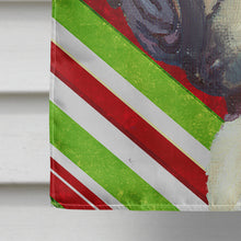 Load image into Gallery viewer, French Bulldog Frenchie Candy Cane Holiday Christmas Flag Canvas House Size LH9594CHF