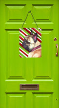 Load image into Gallery viewer, French Bulldog Frenchie Candy Cane Holiday Christmas Wall or Door Hanging Prints LH9594DS1216