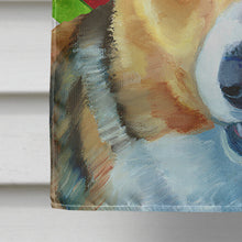 Load image into Gallery viewer, Corgi Candy Cane Holiday Christmas Flag Canvas House Size LH9595CHF