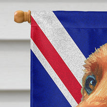 Load image into Gallery viewer, Irish Setter with English Union Jack British Flag Flag Canvas House Size LH9597CHF