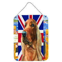 Load image into Gallery viewer, Irish Setter with English Union Jack British Flag Wall or Door Hanging Prints LH9597DS1216