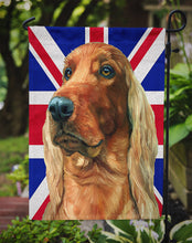 Load image into Gallery viewer, Irish Setter with English Union Jack British Flag Garden Flag - Outdoor Decorative Yard Flag LH9597GF