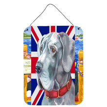 Load image into Gallery viewer, Great Dane with English Union Jack British Flag Wall or Door Hanging Prints LH9598DS1216